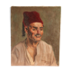 Portrait Maghrebin man 20th signed Jean Borin