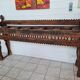 Artisanal wooden console, late 19th century.