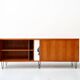 Alfred Hendrickx, Sideboard with Ceramic Art by Willy Meysmans