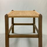 Art and crafts wood and rope stool
