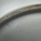 Large decorative dish signed André Baud, diameter 37 cm, enamelled decoration on a deep blue background