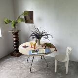 Tecno Nomos Round Table Brushed Metal