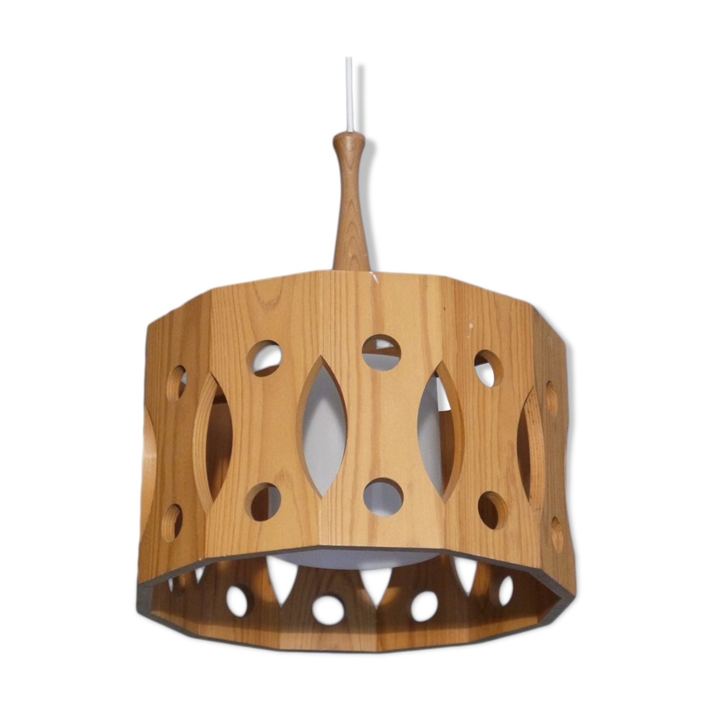 Suspension scandinave en bois 1960