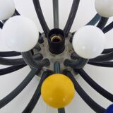 Vintage Pistillino wall lamp in silver plastic by studio Tetrarch for Valenti, Italy