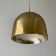 Suspended lamp in gold metal A Space by Staff Leuchten, 1970s, Germany