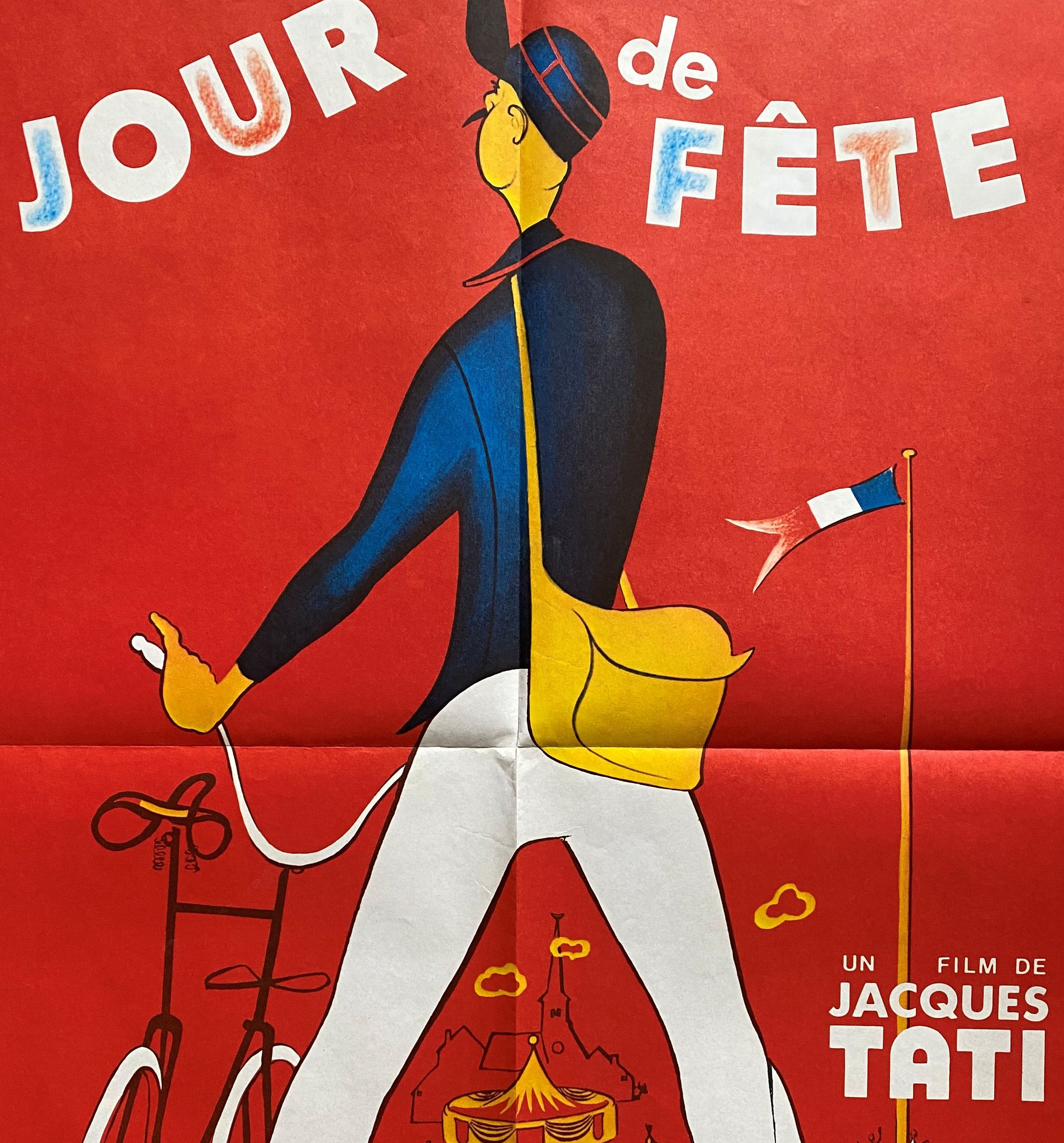 Cinema poster "Festival Day" Jacques Tati 60x80cm 1970