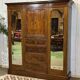 Armoire dressing anglaise en acajou 19ème