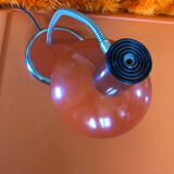 Orange articulated desk lamp
