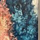 Swedish Oil on Canvas “Abstract” by Lennart Alexandria Vintage & Framed 39x31cm
