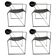 Model 601 Seconda Chairs in Metal attributed to Mario Botta, 1982, Set of 4