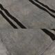 Striped Pattern Gray & Black Vintage Kilim Rug, 188x267Cm