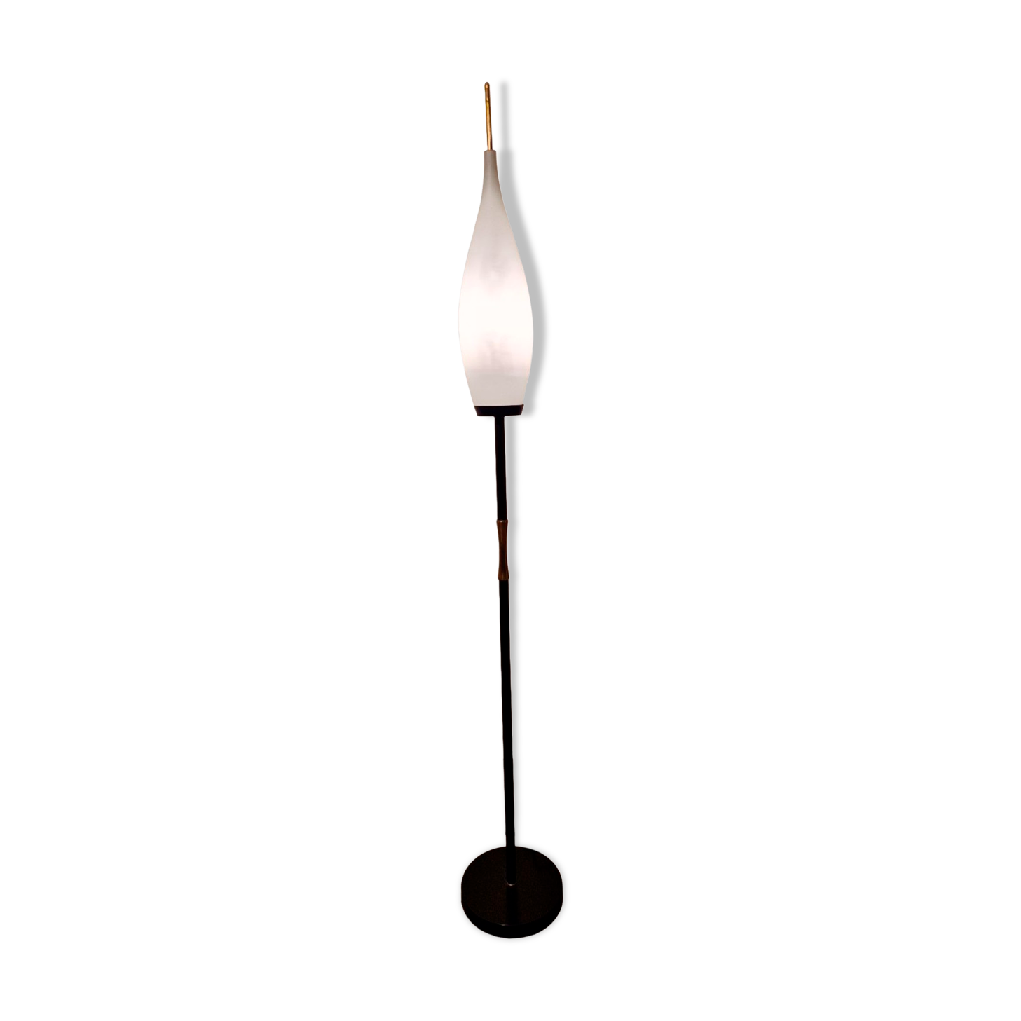 Lampadaire vintage opaline 1960