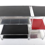 Vintage modular metal shelf
