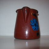 Painted enamelled teapot