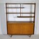 Mid-Century Highboard with Kidney Shaped Shelf in Teak, 1960s