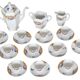 Vintage coffee service in porcelain by Epiag Czechoslovakia