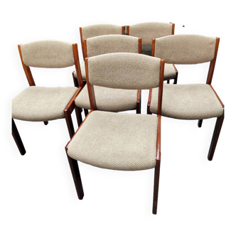 Set of 6 vintage chairs 60/70 Scandinavian style