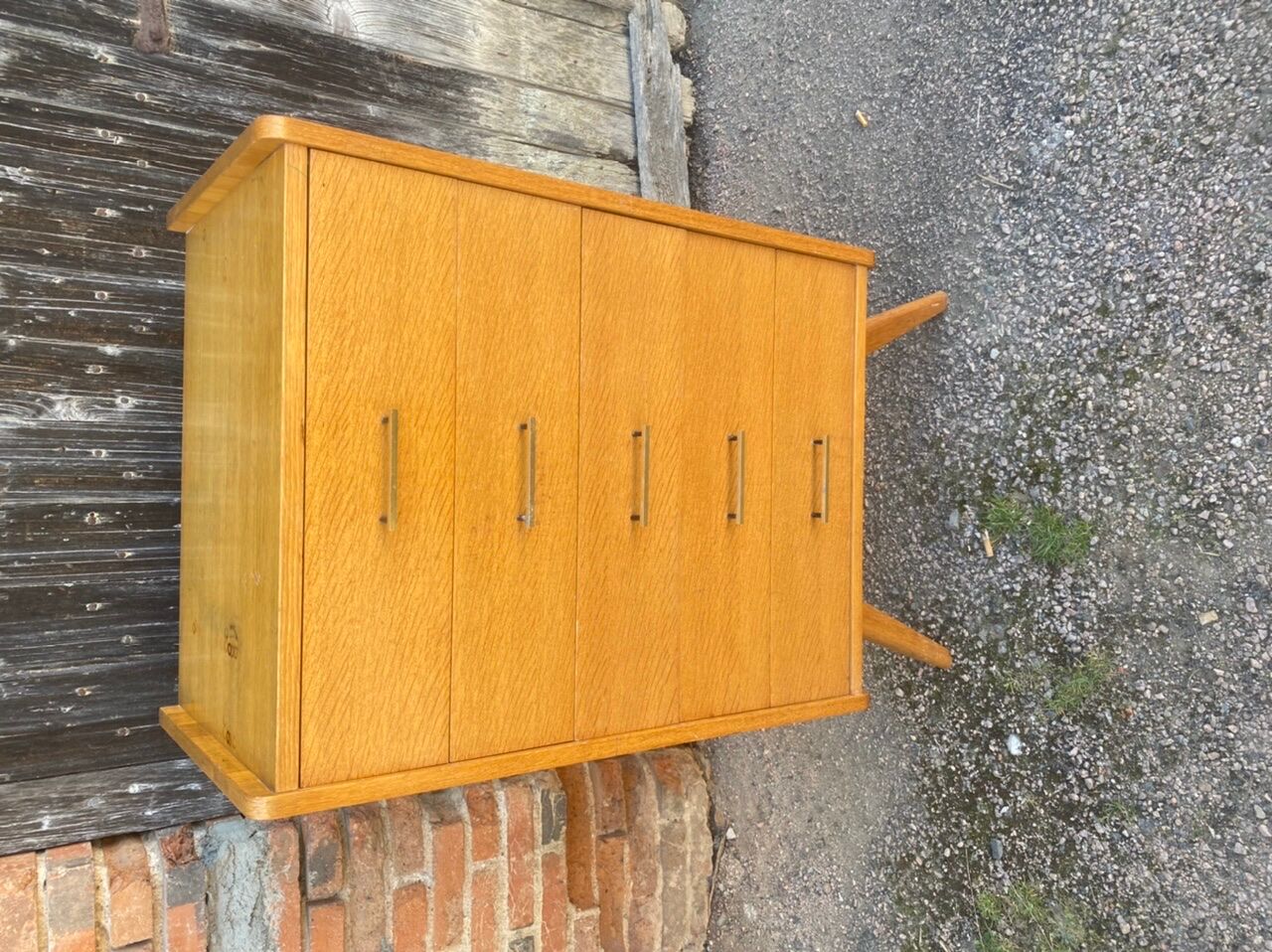 Vintage compass foot dresser