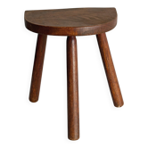 Tabouret tripode bois verni ancien