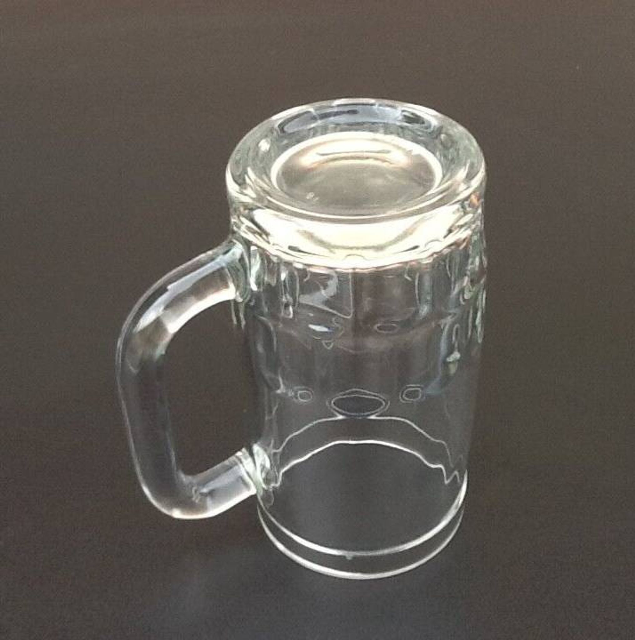 1970s 4 Beer mugs Molded glass France