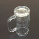 1970s 4 Beer mugs Molded glass France