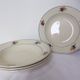 Set of 4 soup plates from the Gien factory, Nice model, in porcelain