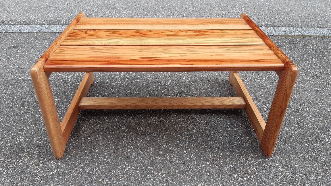 Solid pine coffee table 1980