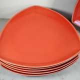 6 hollow plates faria & bento red triangle