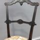 Napoleon III chair blackened wood keystone