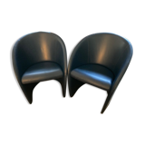Pair of Intervista armchairs by Poltrona Frau