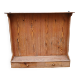 Antique wooden wall shelf