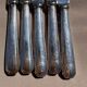 Set of 5 Large Table Knives Christofl - America Model by Luc Lan