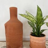 Large Moroccan vase in terracotta — artisanal pottery