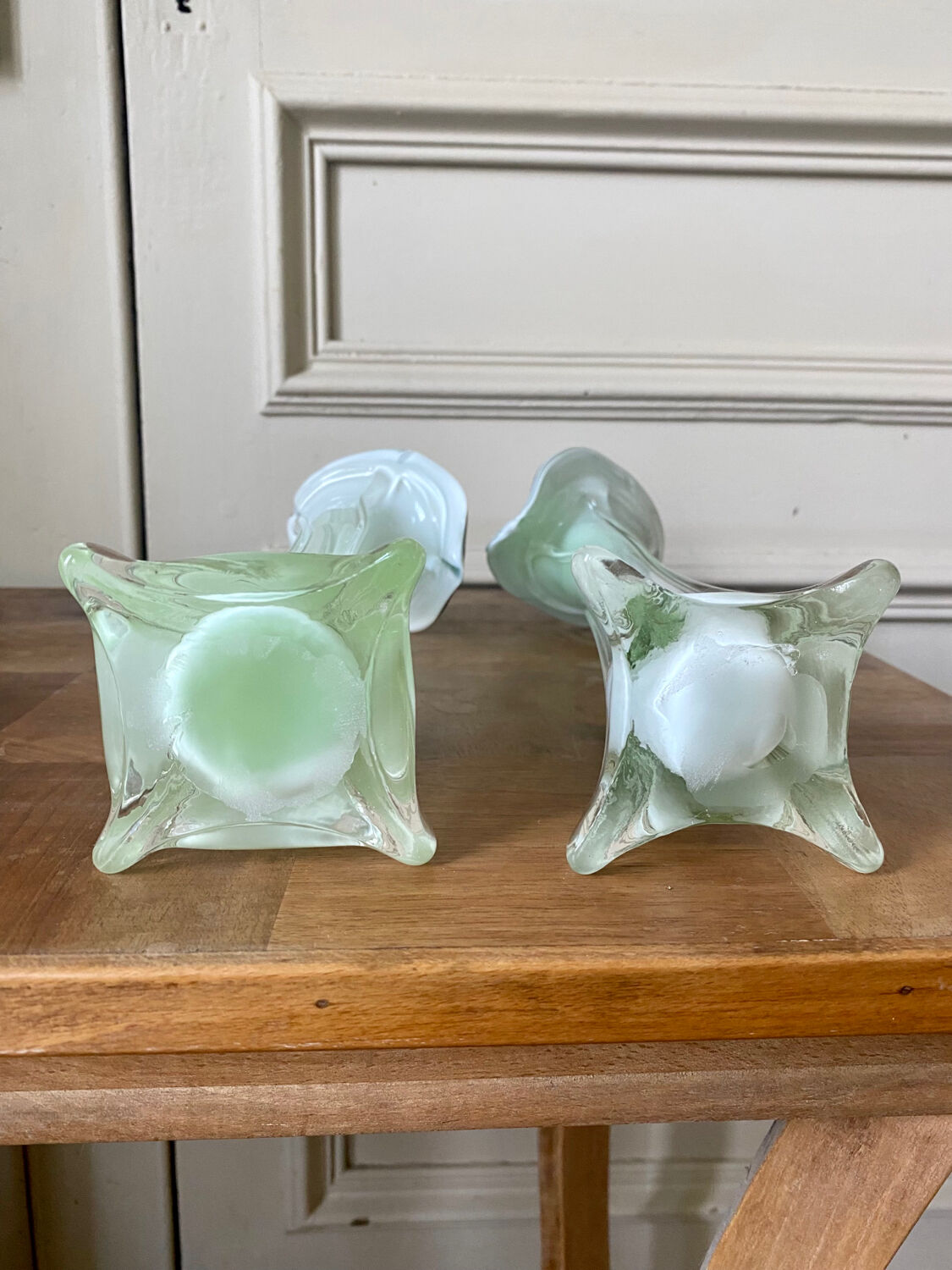 Paire de vases style Murano années 60