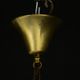 Pair of Murano glass and brass chandeliers