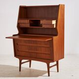 Restored teak bureau desk