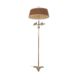 Lampadaire bouillotte en laiton tête de lion et griffes