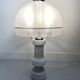 Vintage Marblarte lamp in turned marble and chrome