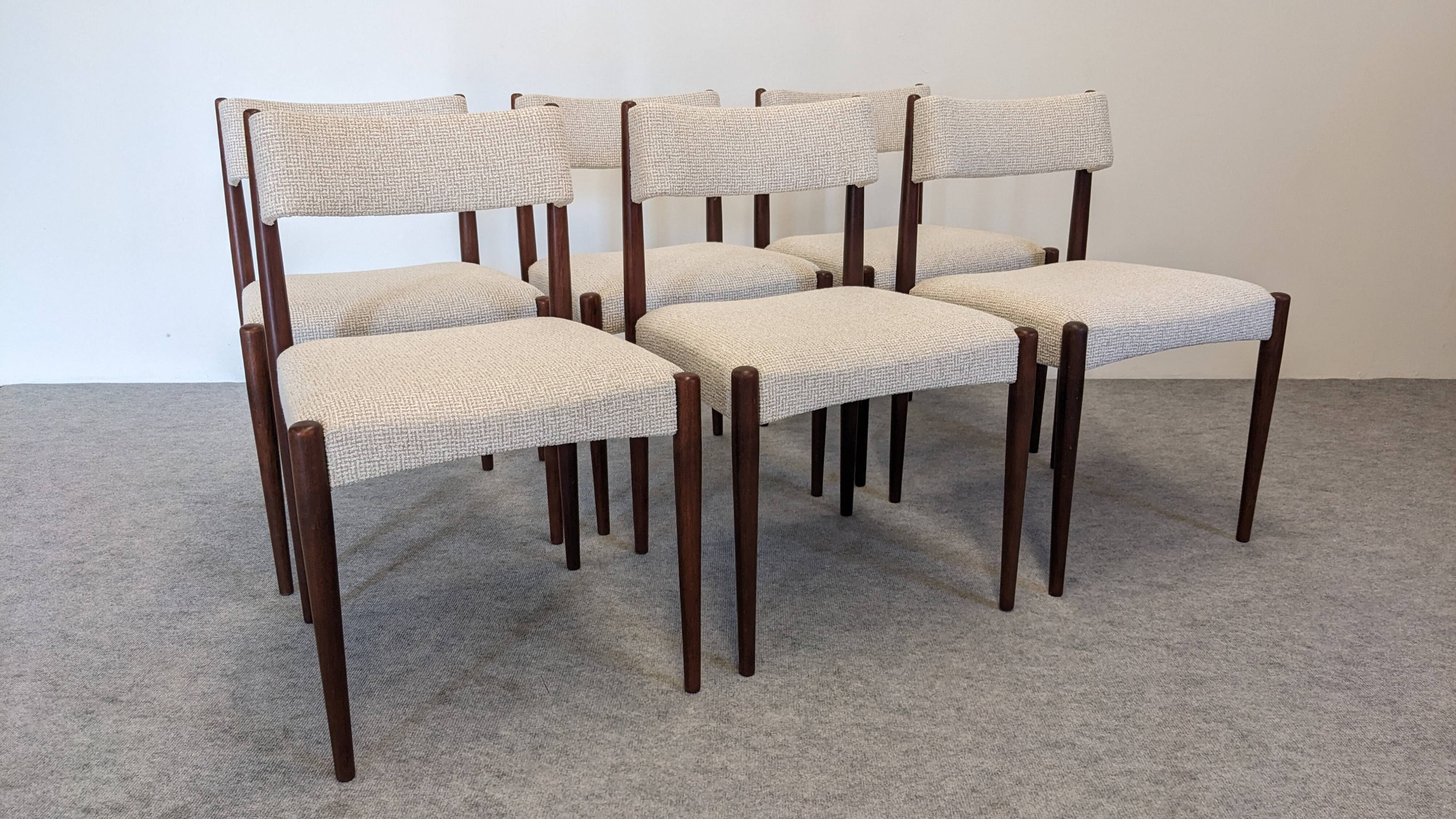 Série de 6 chaises d'Axel Bender Madsen pour Bovenkamp, Pays-Bas vers 1960