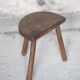 Vintage stool, wooden stool, tripod stool, milking stool, plant stand, interior decor, stool