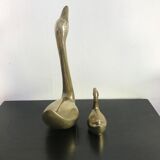 Brass duck and swan