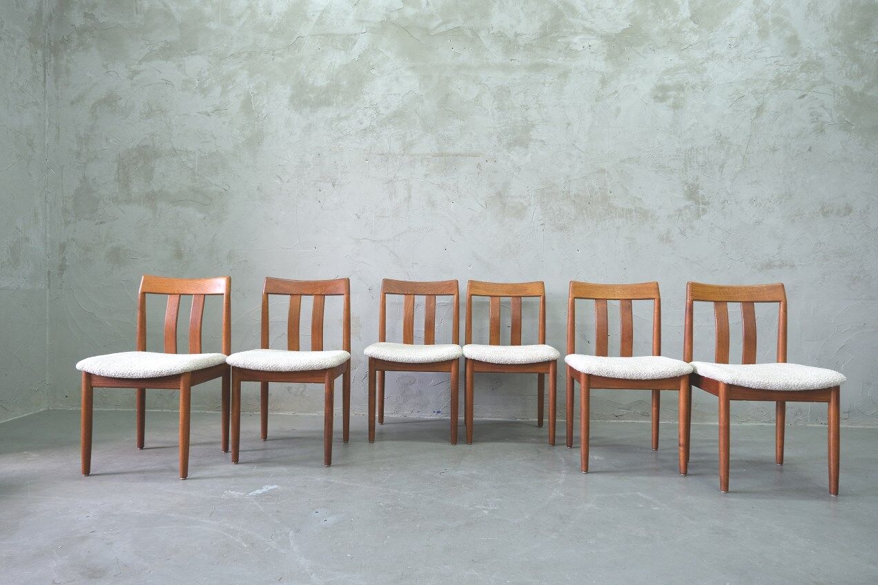 Mid-century teak dining chairs from Vamdrup stolfabrik, 1960s, set of 6