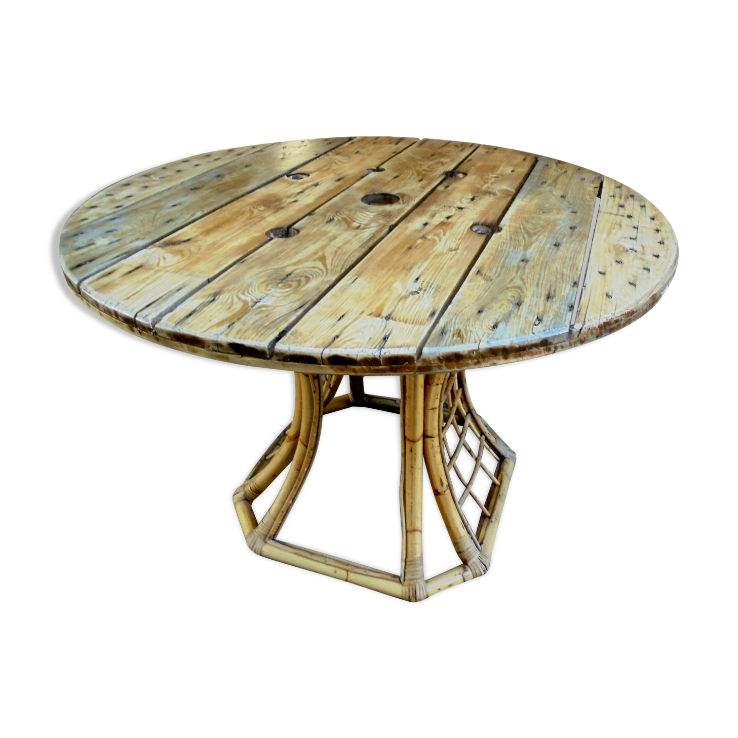 Bamboo foot table