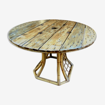 Bamboo foot table