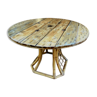 Bamboo foot table