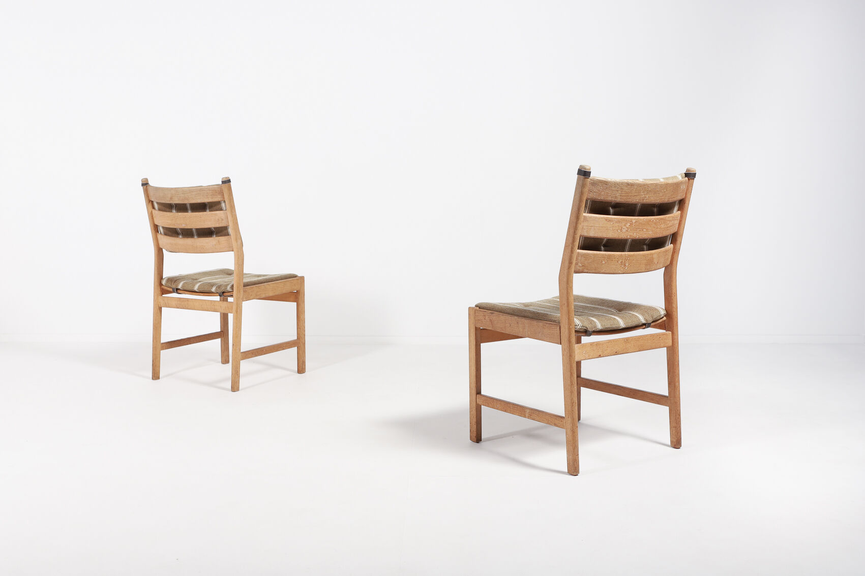 Bench in 3 elements and pair of chairs by Kurt Østervig for KP Møbler Denmark 1960