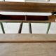 Ancien pupitre d’école double vintage Colman Thonon 1950-1960