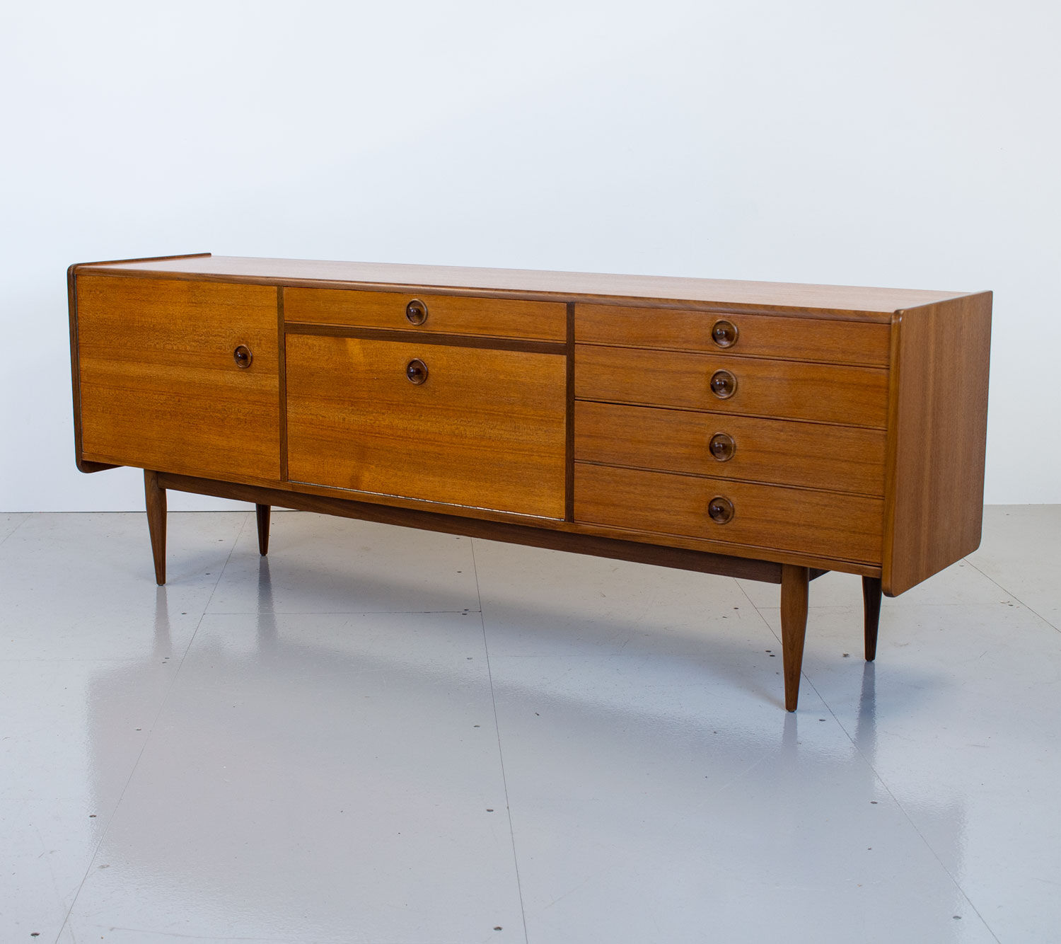 1960s Teak & Afromosia Sideboard designed by Robert Heritage