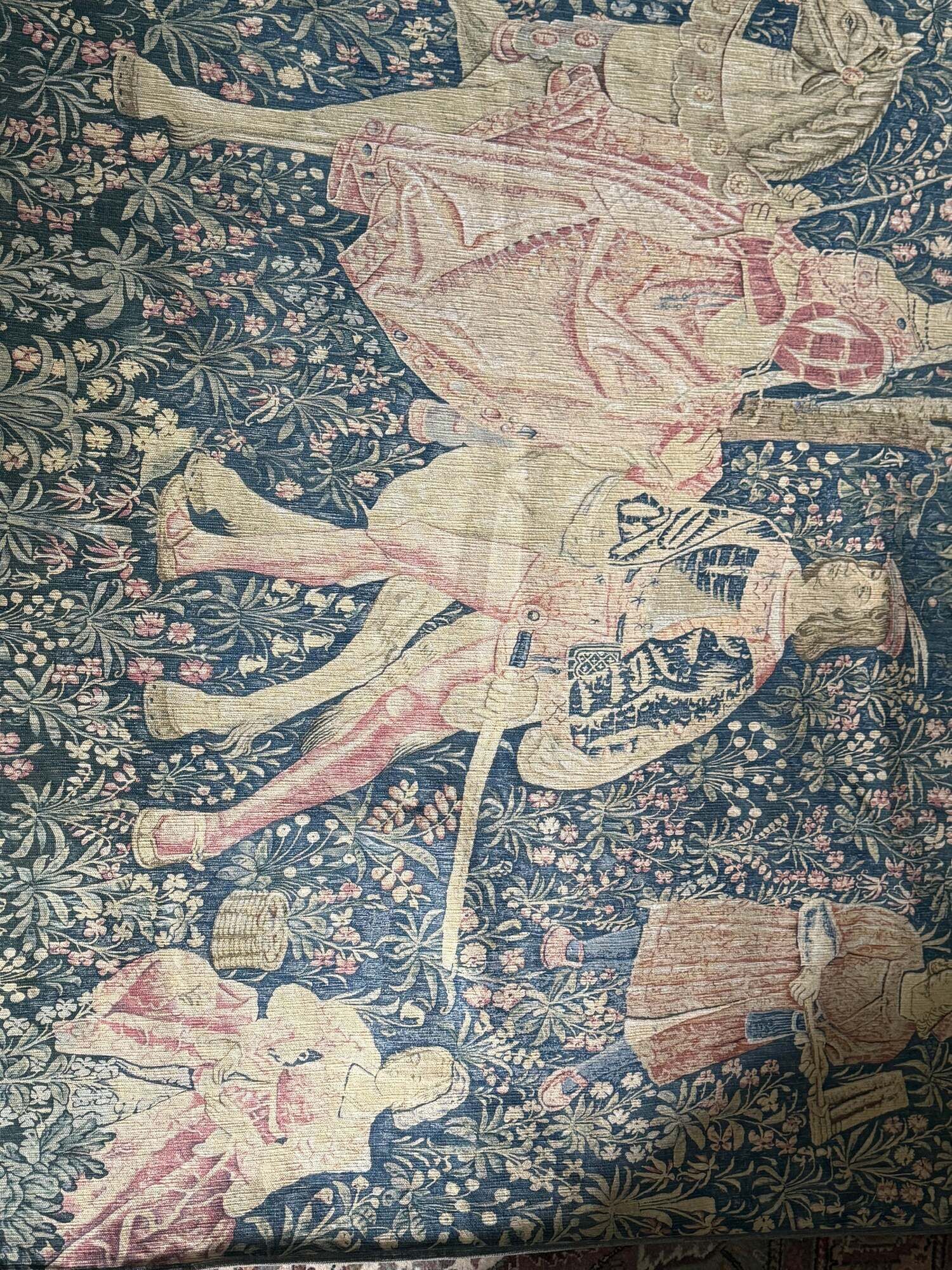 Aubusson tapestry, The Noble Amazon, Halluin stitch, 1950s