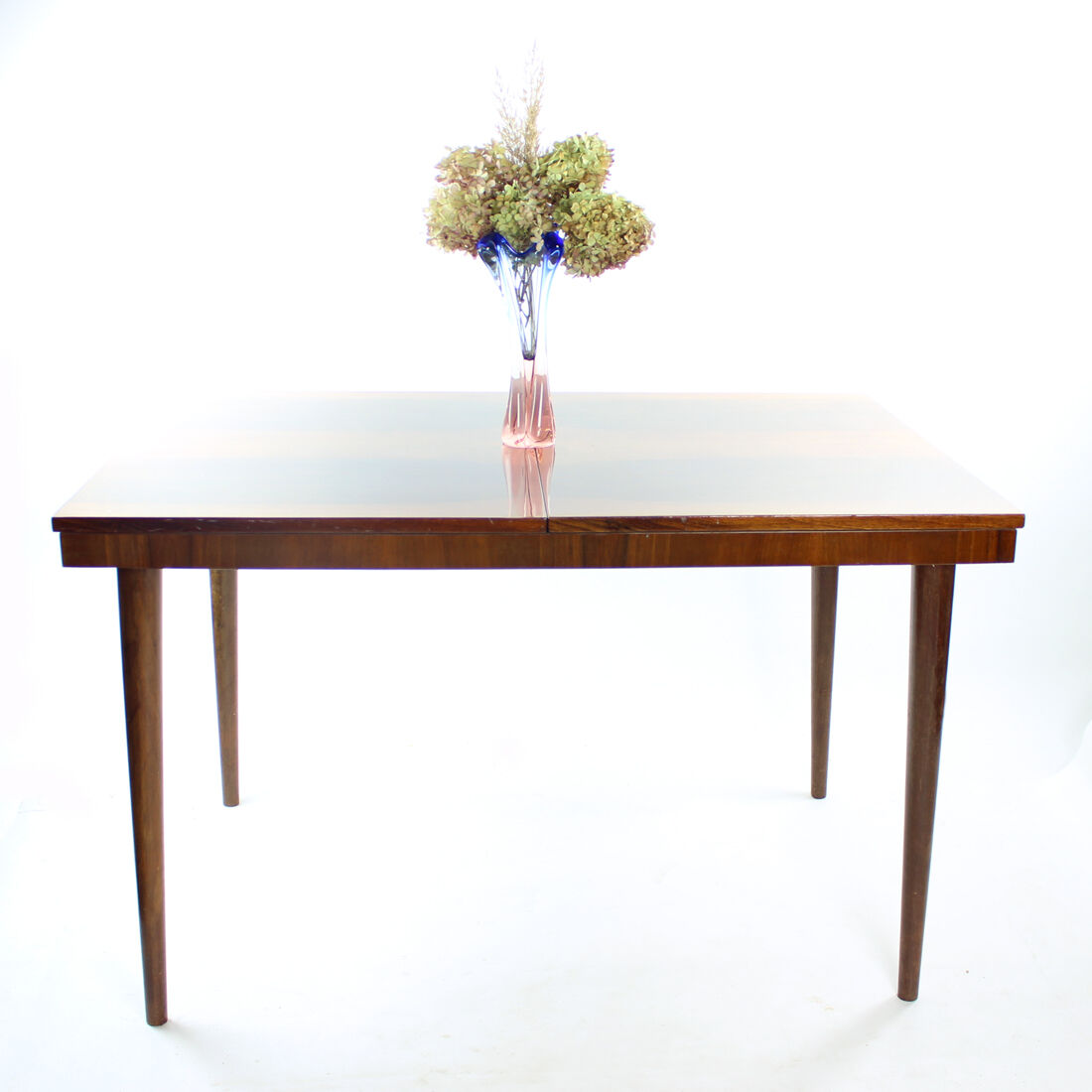 Extendable Dining Table In Mahogany By Mier, Czechoslovakia 1960s